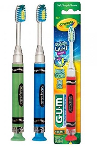 Cepillo de dientes luz temporizador Crayola (Pack 3)