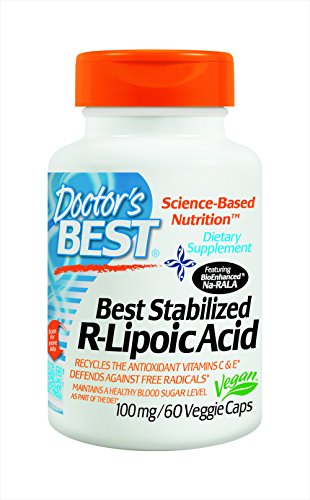 Mejor mejor médico estabiliza el ácido R-lipoico con Bioenhanced Na-RALA (100 mg), cápsulas vegetales, 60-Conde