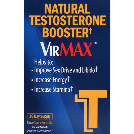 VirMax T Natural de testosterona elevadores tabletas de suplementos alimenticios, 30 de recuento