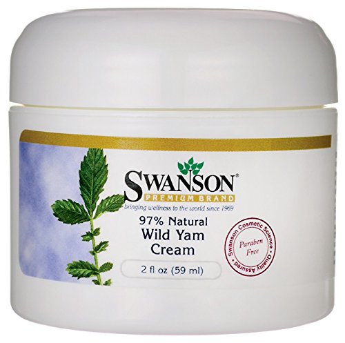 Wild Yam Cream, 97% Natural 2 onzas (59 ml) crema