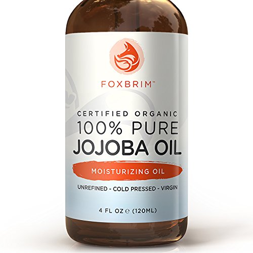 100% aceite puro de Jojoba orgánica - beneficios increíbles para la cara, piel, cabello y uñas - excepcionales para la piel sensible y seca - abundante en nutrientes esenciales, ácidos grasos y de vitaminas C &amp; E - sin refinar y prensados en frío - Fo