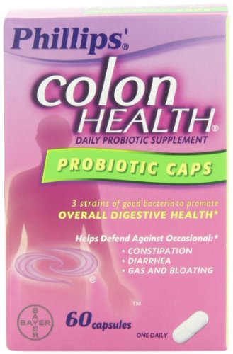 Cápsulas de probiótico salud Phillips Colon, cuenta 60