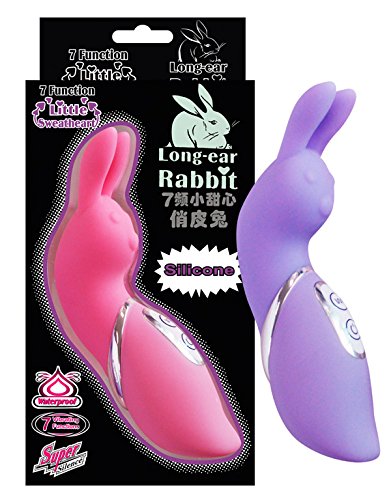 7 velocidades largo oreja conejo vibrador G-spot estimulador doble vibrante impermeable clítoris erótico de Electro estimular, juguetes del sexo para las mujeres