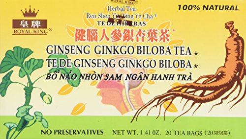 Bolsitas de té/caja de té 20 Royal King Ginseng Ginkgo Biloba