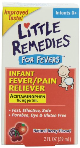 Pequeños remedios para calmar el dolor fiebre, Natural mezclado a baya bebés, 2 onzas de líquido