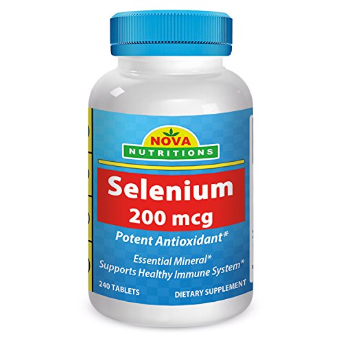 Selenio 200 mcg 240 tabletas por Nova nutriciones