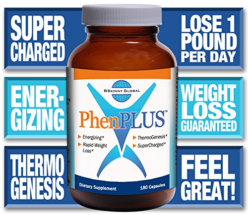 PhenPLUS - energizante - promueve la pérdida de peso rápida - 180 cápsulas - garantizados