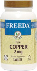 Freeda Kosher cobre 2 Mg. - 100 TAB