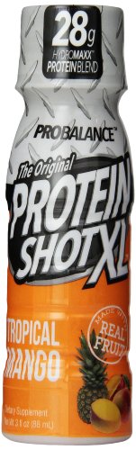 ProBalance la proteína tiro XL Original, Tropical Mango 3 onza líquida Pack de 24