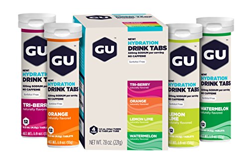 GU hidratación pestañas para bebida, mezclado, cuenta 4