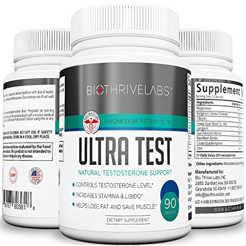 Píldoras de testosterona extrema - prueba de ULTRA - 90 cápsulas de Natural suplemento obras para aumentar la Libido, aumenta la resistencia, ayuda a tratamiento de desequilibrio Hormonal - se siente más fuerte, más y ver menos