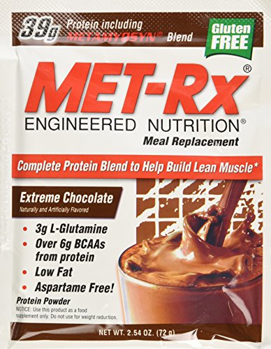 MET-Rx comida recambio polvo - extrema 18 Chocolate, 2,54-onza, cuenta