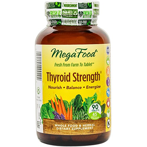 MegaFood - fuerza de la tiroides, ayuda a mantener los niveles de colesterol ya sano, 90 tabletas (envasado de alta calidad)