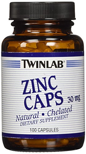 TwinLab - tapas de Zinc, 30 mg, 100 cápsulas
