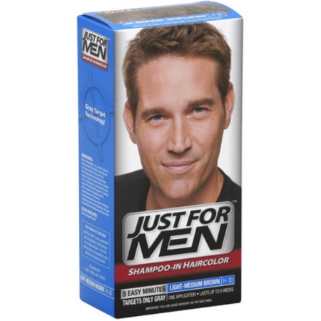 Just For Men Hair Color de luz-marrón medio H30 1 Cada (paquete de 4)