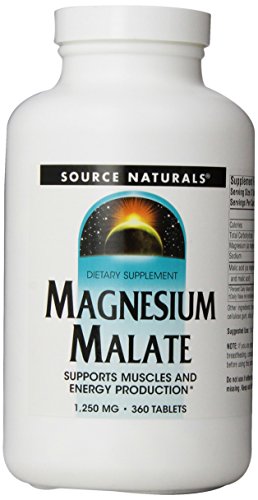 Source Naturals malato de magnesio 1250mg, 360 tabletas