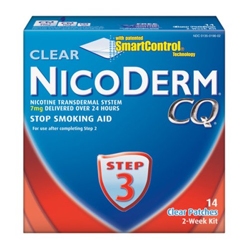 Nicoderm CQ fumar cese parche con 7mg ct 14