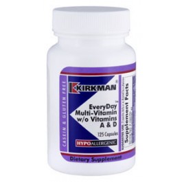 EveryDay ™ Multi-Vitamin w / o vitaminas A y D Cápsulas - Hypo 125 ct