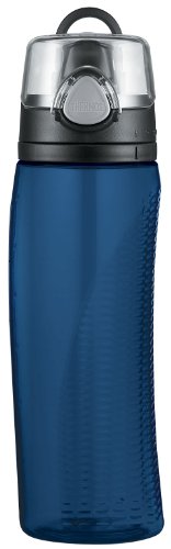 Botella de agua de hidratación thermos Nissan Intak con metro, azul