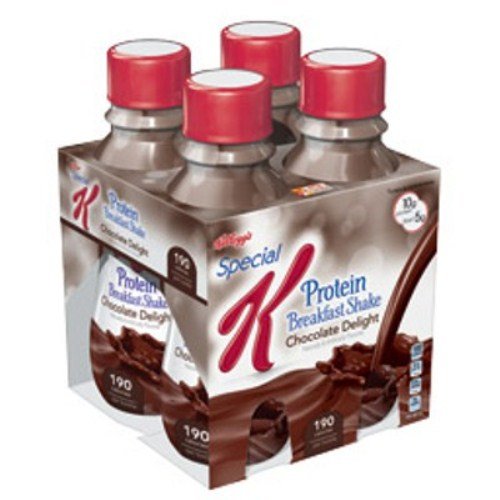 Special K desayuno Shake de Kellogg s, botellas de 10 onzas de Chocolate Delight, cuenta 4, (paquete de 6)