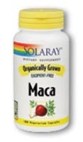 Solaray cultivadas orgánicamente suplemento de raíz de Maca, 500 mg, 100 cuenta