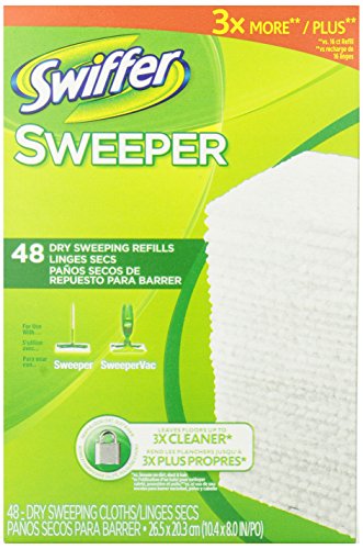 Swiffer Sweeper barrer seco paño recargas, cuenta 48