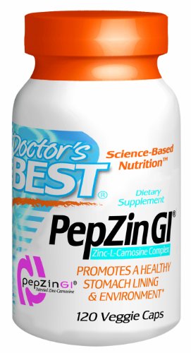 Mejor PepZin del doctor GI (37,5 Mg), 120 Caps de verduras, 120-Conde