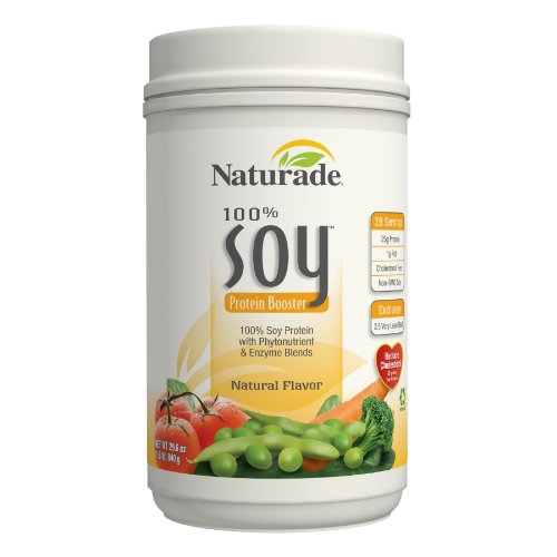 Naturade 100% soya proteína Booster, sabor Natural, 29,6 onzas