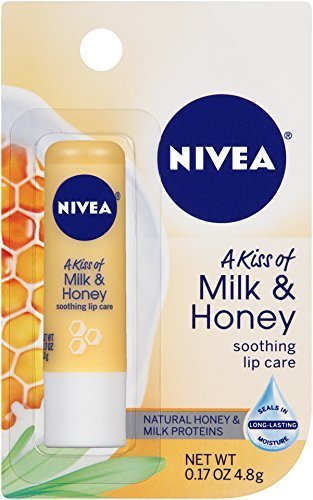 Nivea Lip Care un beso de leche y miel calmante cuidado de los labios (4 Pack)