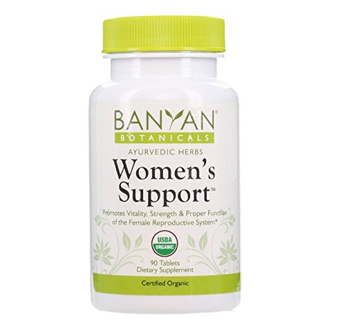 Apoyo de Banyan botánicos mujeres - certificada orgánica, 90 tabletas - promueve la vitalidad, fuerza y el funcionamiento adecuado del sistema reproductivo femenino