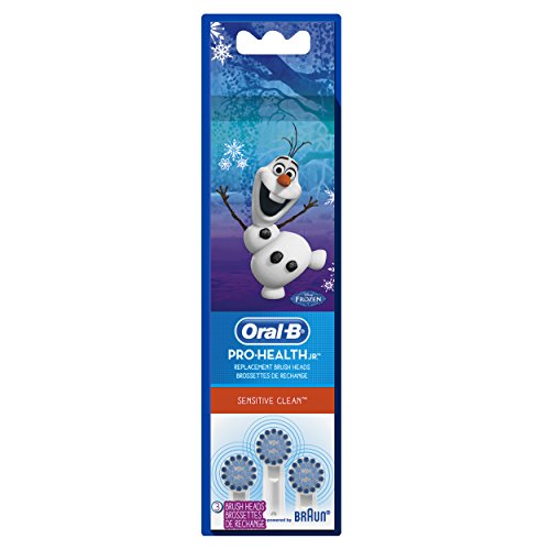 Oral-B Pro Salud Jr. sensible limpiar Disney congelado niños recambio cepillo de dientes cabezas 3 cuenta