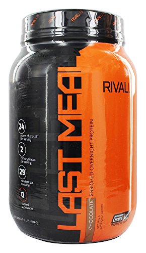 Rivalus - última comida enriquecida proteína nocturna Chocolate - 2 libras.