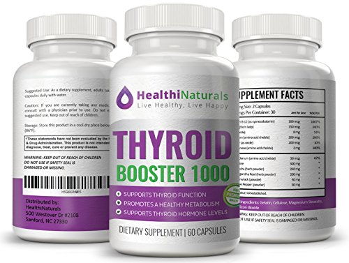 Suplementos de apoyo de la tiroides, una mezcla perfecta de yodo, vitamina B12, Zinc y más. Ayuda a aumentar el metabolismo y la energía, reducir el cerebro niebla, apoya la pérdida de peso y aumento de la concentración.