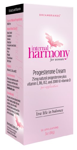 Sueño de la crema de progesterona marcas armonía interna, 3 onzas