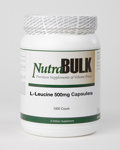 Nutrabulk L-leucina 500mg cápsulas - la cuenta 1000!