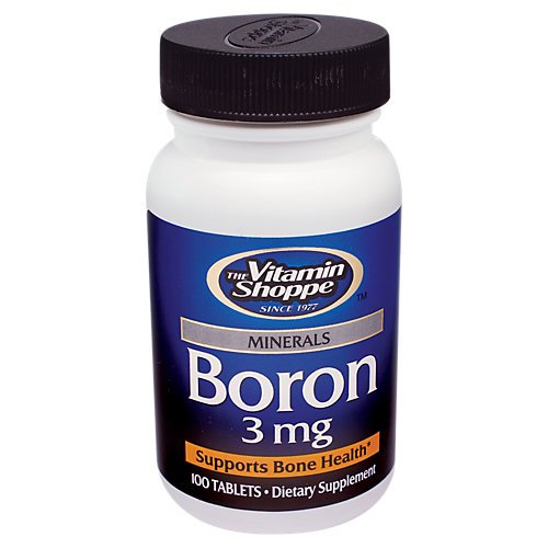 Vitamina Shoppe - boro, 3 mg, 100 tabletas