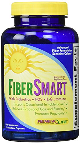 Renovar la vida Fibersmart dietético fibra cápsulas, 120 cuenta