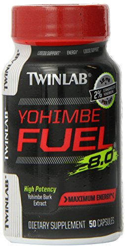 Cápsulas de suplemento de dieta de Twinlab Yohimbe combustible, cuenta 50