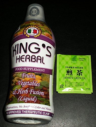 Suplemento de alimentos hierbas del rey 750ml con Sampler gratis té japonés