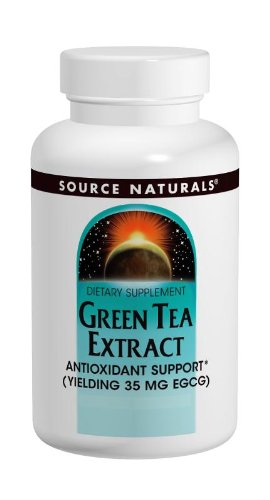 Source Naturals el té verde extracto 500mg, 120 tabletas (paquete de 2)