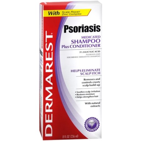  La psoriasis champú medicado Plus Conditioner (8 oz paquete de 3)