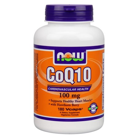 NOW Alimentos CoQ10 100 mg 180 Cápsulas vegetales