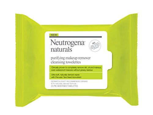 25 la Neutrogena Naturals purificante toallitas de limpieza de removedor de maquillaje, cuenta