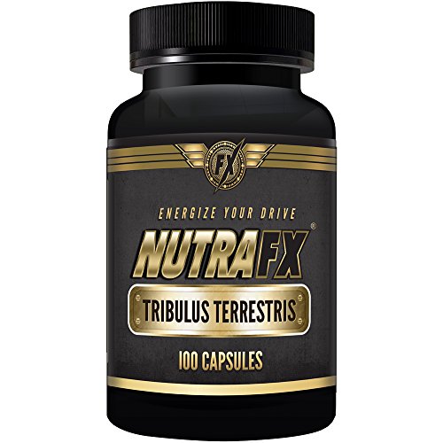Nutrafx Tribulus Terrestris | Alta potencia 1250mg 2 cápsulas servir | Para resultados máximos de testosterona y niveles de resistencia | 100 cápsulas culturismo deportes suplemento de la nutrición