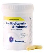 Pharmax - complemento multivitamínico y Mineral (fórmula de adulto) - 120 cápsulas
