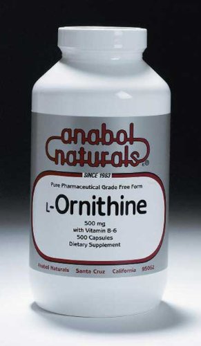 Anabol Naturals L-ornitina 500 mg, 100 cápsulas