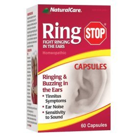 NaturalCare RingStop para timbre o zumbido en los oídos, cápsulas, 60-Conde botella
