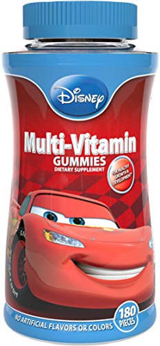 Disney Cars completan multi-vitamina gomitas, cuenta 180