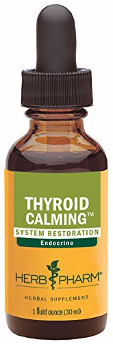 Tiroides de Pharm hierba calmante fórmula Herbal para soporte de sistema endocrino - 1 onza