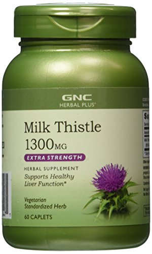 GNC Herbal Plus leche Thistle 1300 MG 60 cápsulas